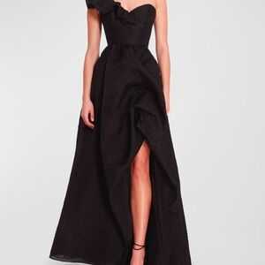 Marchesa Notte One-Shoulder Gown